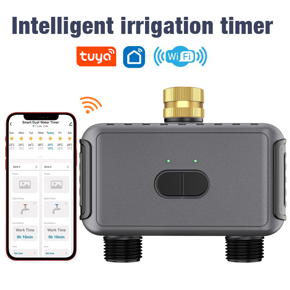 Smart Garden Iot - Wifi Automatic Water Timer Dual Hose