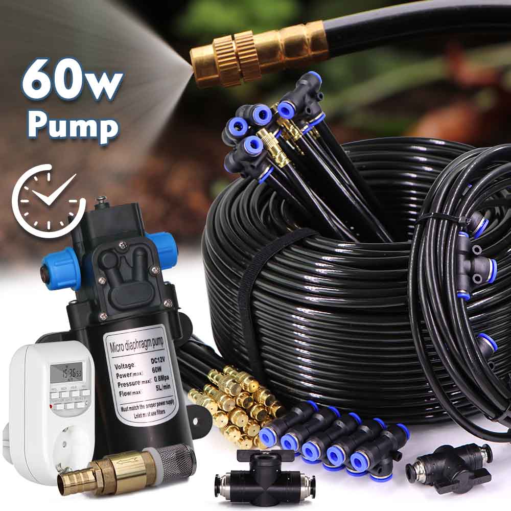 Smart Garden Iot - 60w Self-priming Pump Misting Cooling System