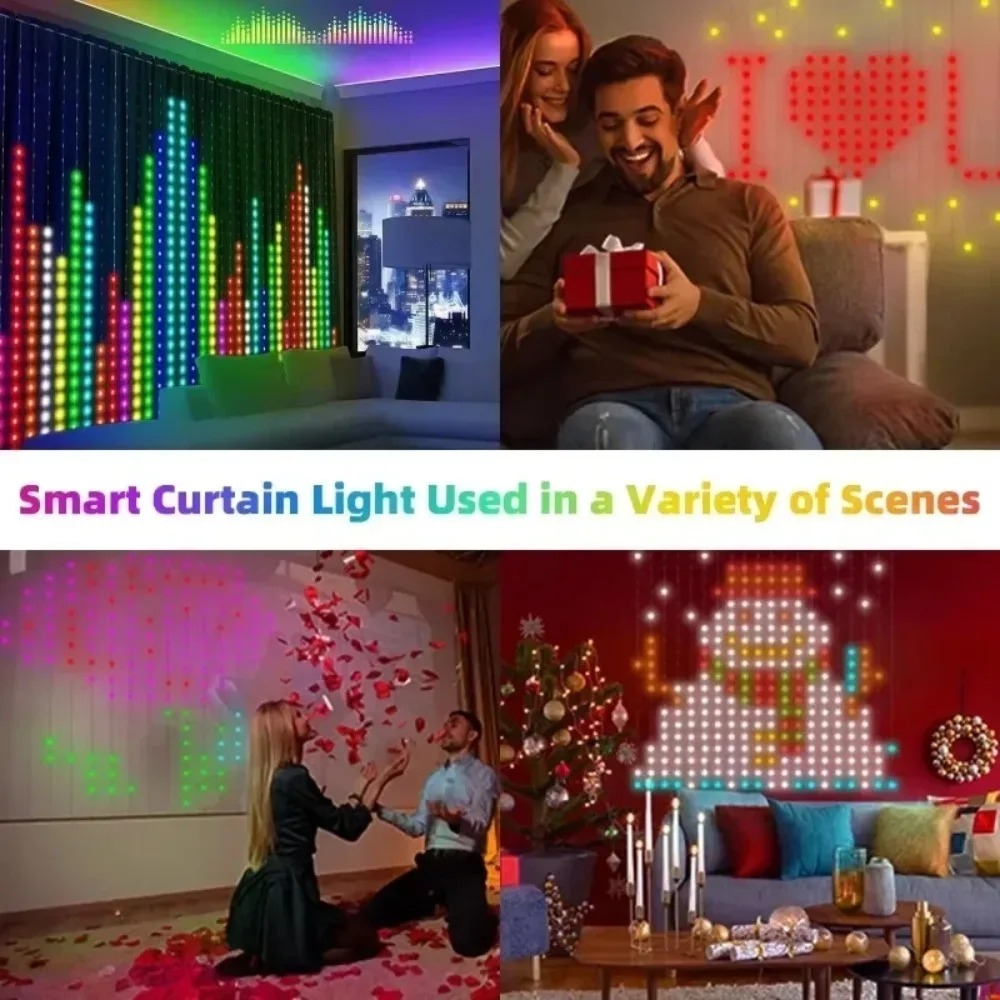 Outdoor LED Pixel Curtain Ligh - Smart Gardening 评论和价格