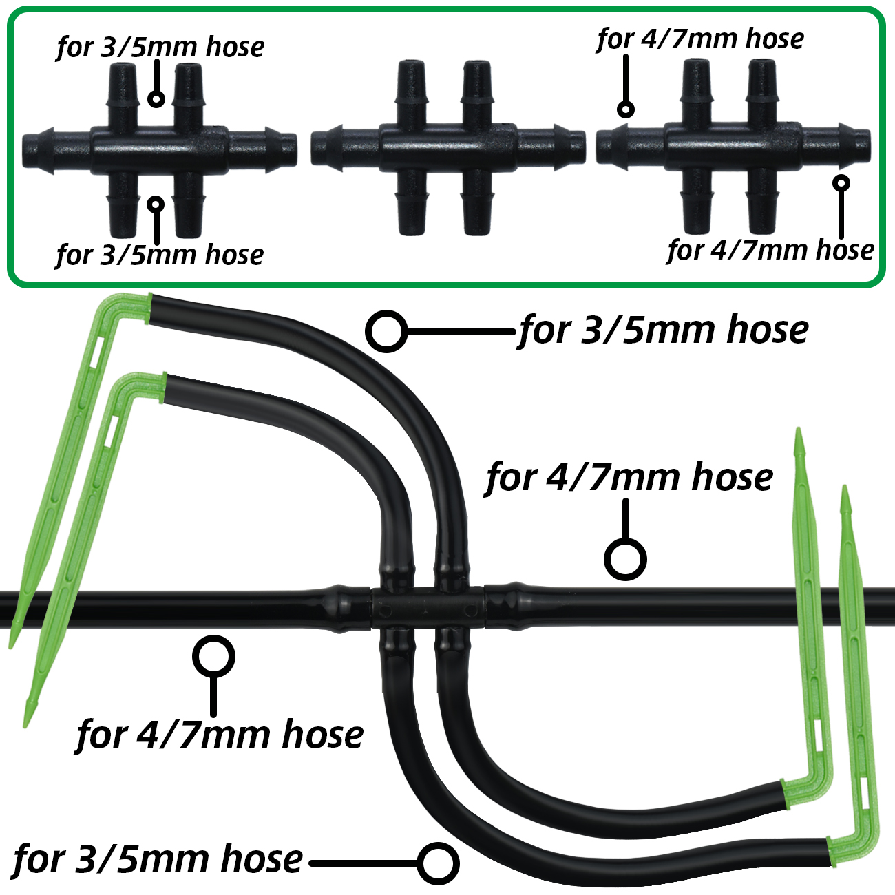 KESLA Garden 4/7mm to 3/5mm Ho - Smart Garden Sprinkler System 评论和价格