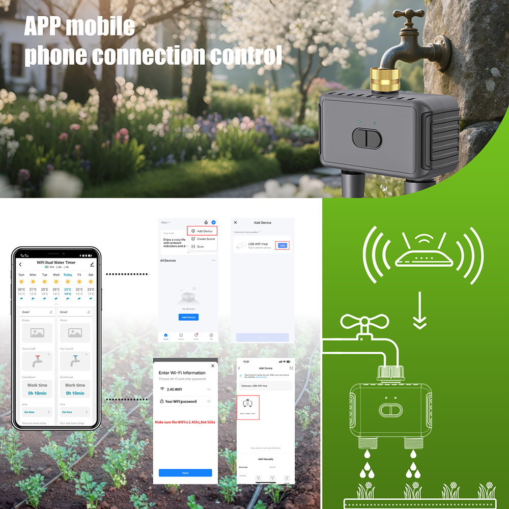 Wifi Automatic Water Timer Dua - Smart Garden Iot 评论和价格
