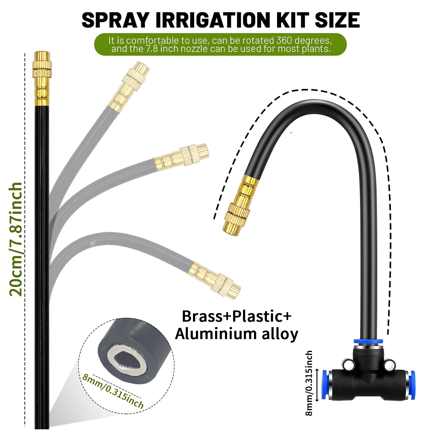 Garden 5/8mm PE Hose Sprayer K - Smart Garden Hose 评论和价格