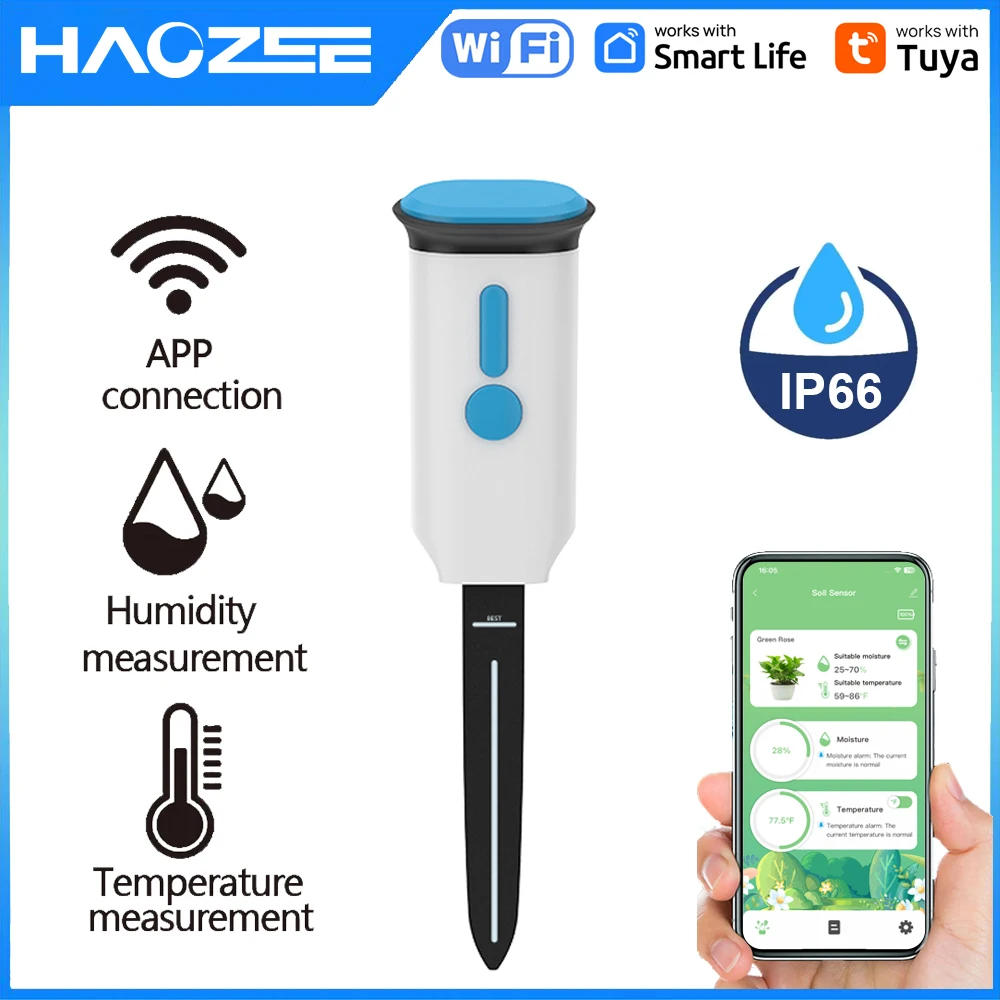Haozee Tuya Smart WiFi Soil Mo - Smart Soil Sensor 评论和价格