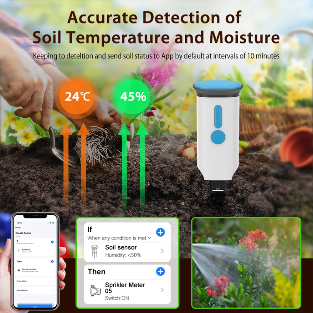 Haozee Tuya Smart WiFi Soil Mo - Smart Soil Sensor 评论和价格