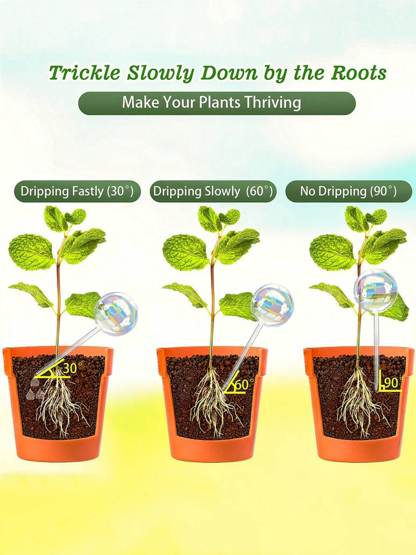 1/2/4pcs Rainbow Gradient Auto - Smart Garden Sprinkler System 评论和价格
