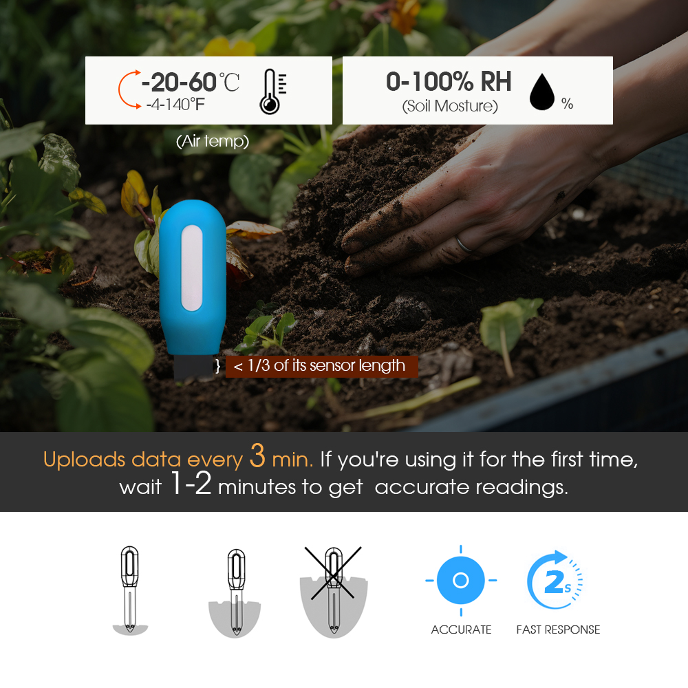 1PCS Tuya Zigbee Soil Sensor H - Smart Soil Sensor 评论和价格