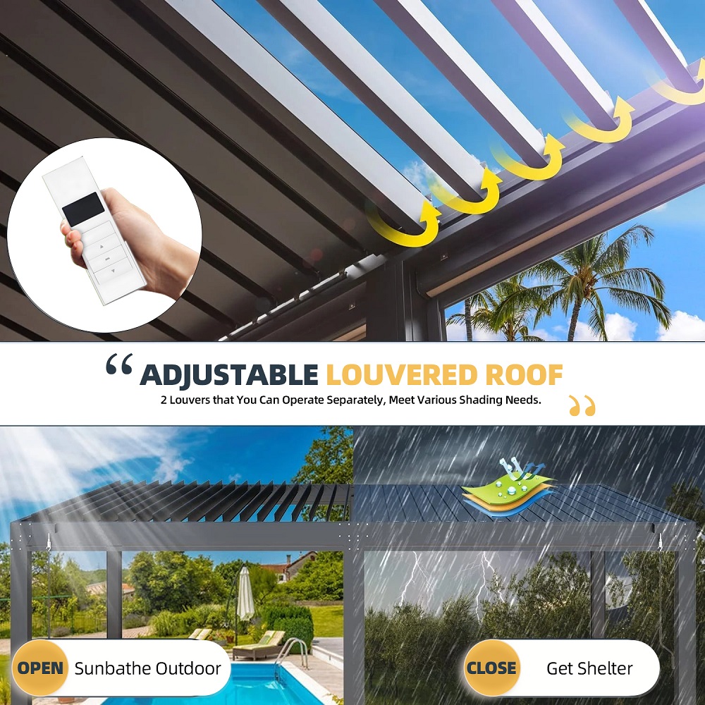 Customised Modern Foldable Wat - Smart Garden Electric Pergola 评论和价格