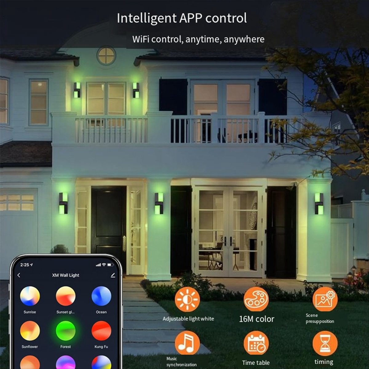 AA19 LED Wall Light Dual Head  - Smart Garden Smart Fence 评论和价格