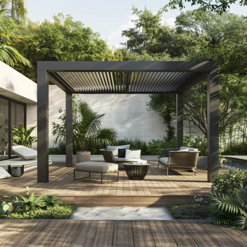 Electric Smart Aluminum Pergol - Smart Garden Electric Pergola 评论和价格