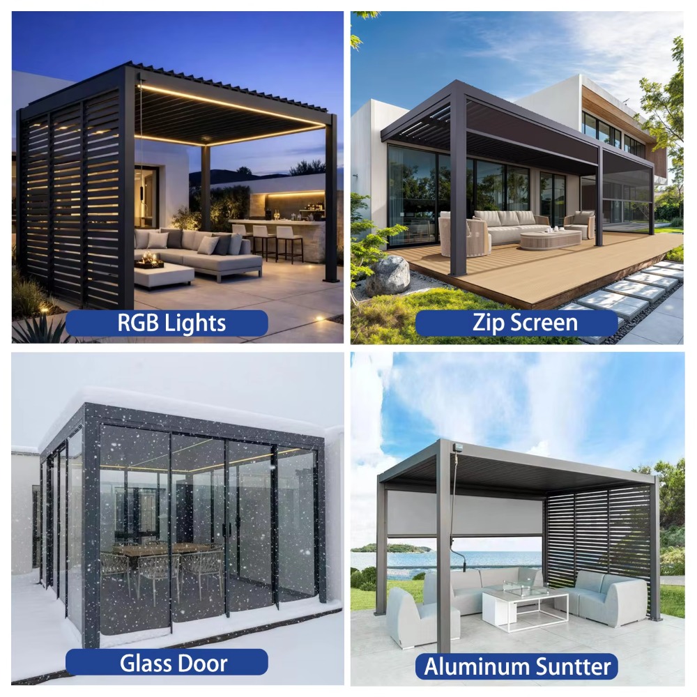 Electric Smart Aluminum Pergol - Smart Garden Electric Pergola 评论和价格