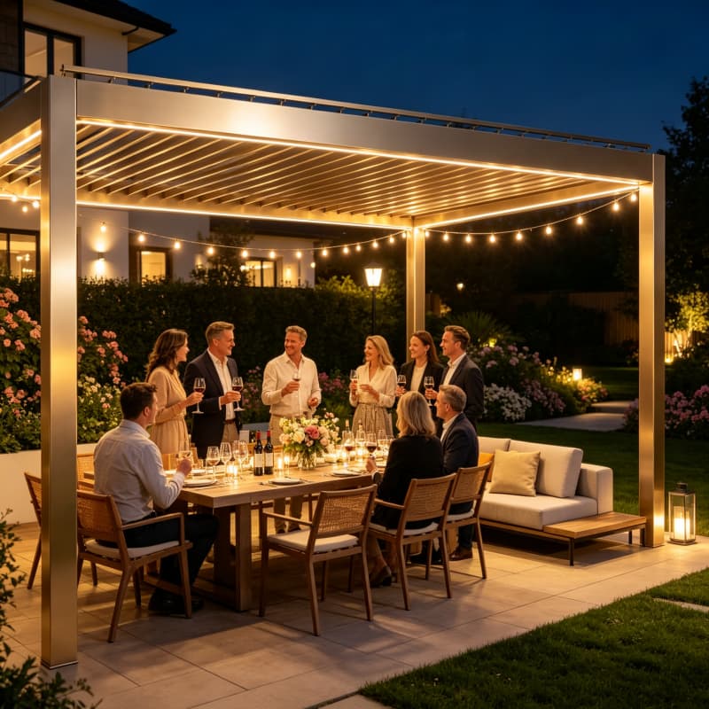 Bioclimatic Aluminum Pergola M - Smart Garden Electric Pergola 评论和价格