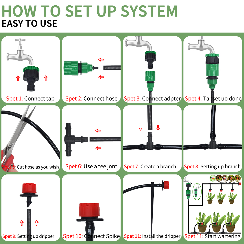 Micro Drip Irrigation System P - Smart Garden Hose 评论和价格